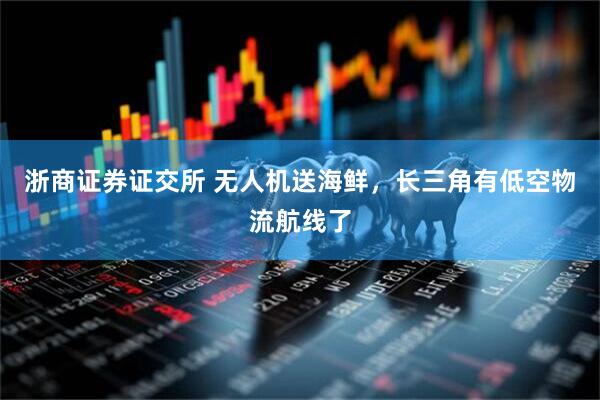 浙商证券证交所 无人机送海鲜，长三角有低空物流航线了