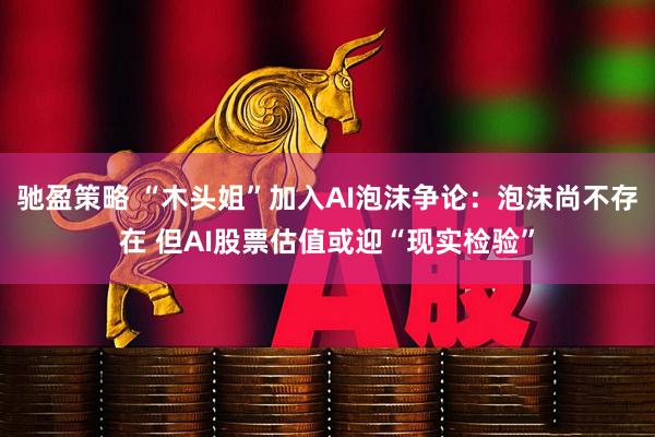 驰盈策略 “木头姐”加入AI泡沫争论:泡沫尚不存在 但AI股票估值或迎“现实检验”