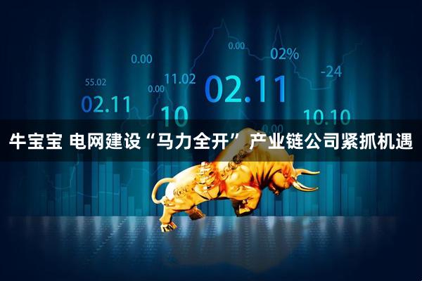 牛宝宝 电网建设“马力全开” 产业链公司紧抓机遇